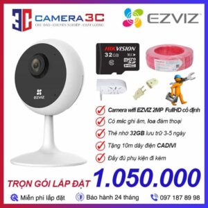 Trọn Bộ Camera Wifi EZVIZ 2MP FULL HD [C1C] Cố Định Trong Nhà